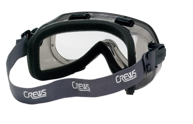 MCR Safety 2400F Verdict Safety Goggles with Foam Lining, Pair, Clear, Smoke, Clear/Smoke