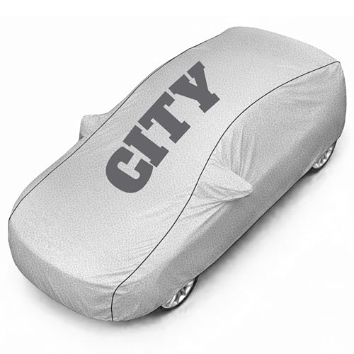 Image of Superior Grade Quality Hondo-City Cover (All Variants) Car Body Cover - 100% Waterproof Custom Fit with Mirror Pockets | Triple-Stitched Elastic Design, Heat Reflective, Anti-Dust, All-Weather