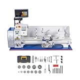 Mechmaxx 1.5'' Spindle Bore Metal Lathe Machine with DRO 10'' x 30'' High Precision Benchtop 0-2000 RPM Variable Speed Metal Working Machine 1.5HP Small Lathe without Stand, Model 1030VD