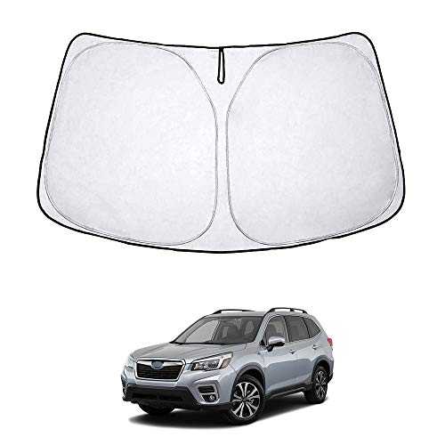 LEXLEYS スバル 新型フォレスター SK9/SKE型 改良専用 フロント サンシェード Forester 遮光 カーテン シェード 日よけ 車 ワンタッチ 窓 ガラス カバー セット 車中泊 グッズ ドレスアップパーツ カーシェード カスタム パーツ