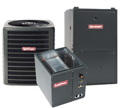 4 Ton Goodman 14 SEER R410A 96% AFUE 120,000 BTU Vertical Gas Furnace