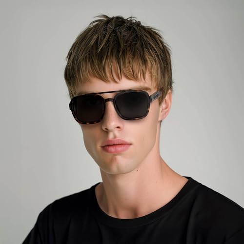 LONDON MOLE® Kennedy sunglasses | Cool square shaped pilot style glasses | Men’s Women’s Unisex | Spring hinges2