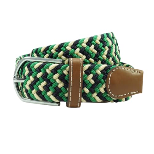 Image of The Tie Hub Unisex Stretchable Woven Fabric Belt | Adjustable, Hole-Free Design | Fits Up to 40 Inches Waist