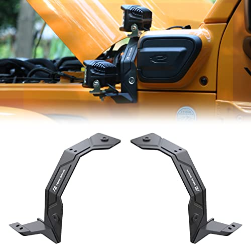 Image of A-Pillar Light Mounts for Jeep Wrangler JL /JLU /4XE & Gladiator JT