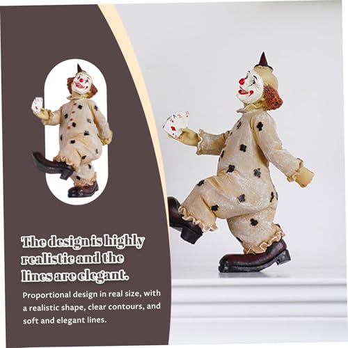 Figurine de clown résine cirque vintage statue détaillée décor table