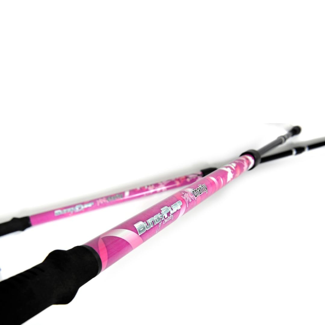 BungyPump Pink Charity – Bastones de marcha nórdica con resistencia de 4 kg para fitness y rehabilitación, 3 piezas, desmontables, médicamente recomendados, color rosa – Modelo de caridad limitada