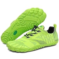 SAGUARO Barefoot Shoes Donna da Uomo Trekking Leggero Minimaliste Scarpe Outdoor Sport da Trail Running Scarpe Verde Brillante 36 EU