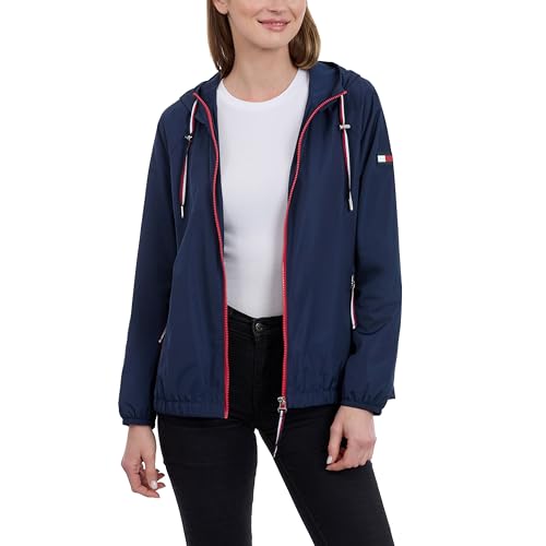 Tommy Hilfiger Women's Iconic Hooded Windbreaker Jacket