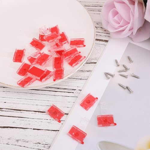 Image of Gosknor 100pcs Led Strip Light Clips, Indoor Light Clips with Screws Self Adhesive Led Clips Led Strip Light Holder Self-Adhesive Mounting Brackets for 8-10mm /0.31-0.39inch Indoor Light Strip