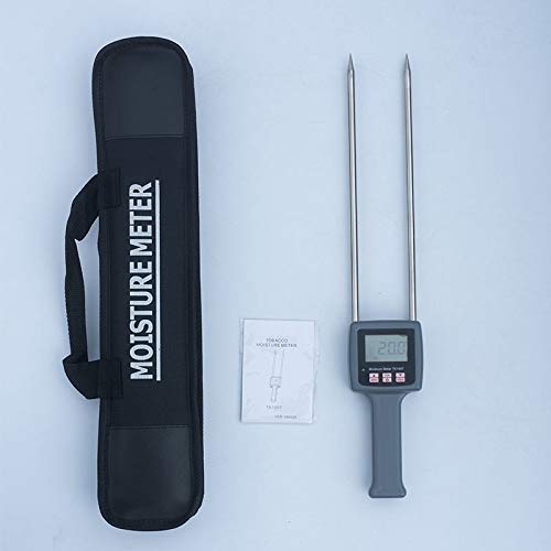 Digital Portable Tobacco Moisture Meter - Instant Readings, 8-40% Range, ±0.5% Accuracy, for Leaf, Cigar, Chew Analysis
