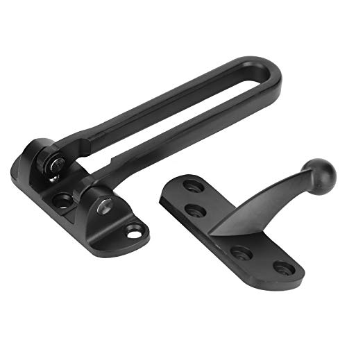 Image of Security Door, Stainless Steel Padlock Hasp, AntiTheft Gate Lock Buckle Security Guard Door Lock with Screws for, Hardware Hasps (#1)