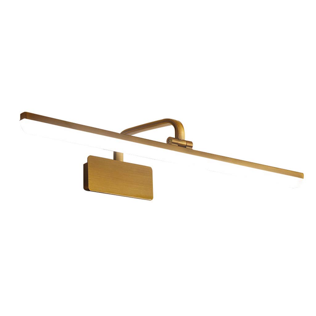 Badspiegellampen Led-Spiegelfrontleuchte Spiegelscheinwerfer, Retro-Spiegellampe Badezimmerspiegelschrankbeleuchtung Wasserdichte Schminklampe Spiegelleuchte Wandbeleuchtung/White Light-42Cm/6W