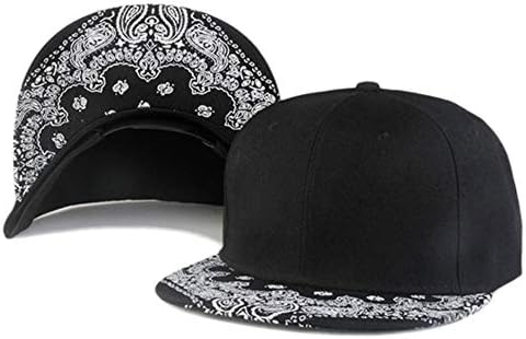 Trucker Hat Fashion Mens Women Snapback Hats - Flat Bill Brim Hat Adjustable Baseball Cap - Image 2