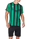 Soccer tee/top PUMA Liga Jersey Striped Camiseta, Hombre, Pepper Green-Puma Black, XXL