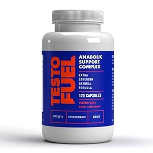 TestoFuel 120 T-Booster Pills – Test Booster for Men – 100% Natural Ingredients – Contributes to Normal Testosterone Levels & Muscle – Vitamin, Fenugreek & Magnesium Booster – UK Made Pro Supplement