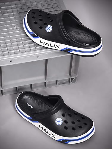 Image of HAUX Casual Clogs for Men | Soft & Comfortable EVA Slip-Ons | Lightweight Slippers & Everyday Wear Comfort Clogs for Men