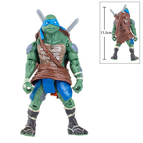 Turtles 4 PCS Set - Mutant Ninja Action Figure - TMNT Action Figures - Turtles Toy Set - Ninja Turtles Action Figures Mutant Teenage Set