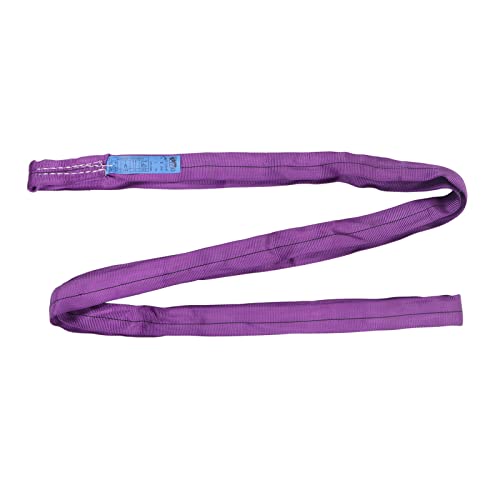 Flexible Hoisting Sling Flexible Sling Strap Flexible Polyester Rigging Lifting Strap 1t 2205lb Bearing 2m 6.56ft Length Hoisting Towing Sling