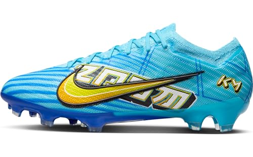 NIKE Zoom Mercurial Vapor 15 Elite Km Fg, Basso Uomo, Baltic Blue White, 41 EU