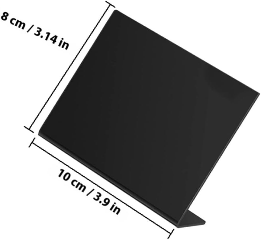 Acrylic Chalkboard with Solid Base Multipurpose Desktop Message Boards for Bar Wedding Party Decorations and Notices Blackboards with Chalk Pen Tabletop Stand for Home and Office