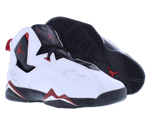 Nike Jordan True Flight GS Boys Shoes Size 5, Color: White/Black/Varsity Red-White4