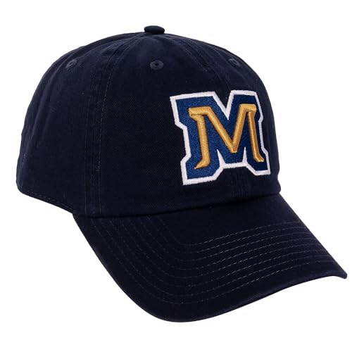 Gorra bordada ajustable estilo basebol azul miniatura 1