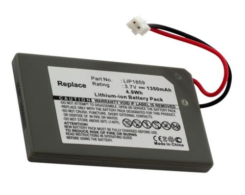 Preisvergleich Produktbild Akku, Ersatzakku LIP1859 / LIP1472 mit 1350mAh !!! für Sony PS3 Sixaxis Controller / PlayStation 3 Sixaxis Controller ohne Memory-Effekt Li-Ion PDA-Punkt