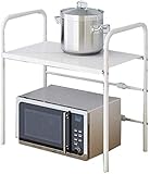 ◆Multifunción: puede almacenar varios utensilios de cocina como horno microondas, horno, olla arrocera, botella de condimentos, etc.