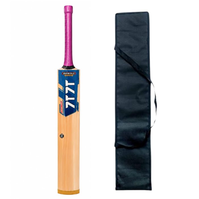 SVS 7T7T Special Edition Premium Willow Double Blade Hard Tennis Cricket Bat | Upper Blade | Scoop Design | 36-Inch Full Size | Lightweight & Powerful | Double Blade-image-8