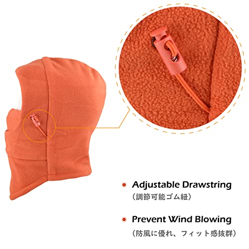 Image of TRIWONDER Kids Winter Hats Balaclava Ski Mask for Boys Girls Toddlers Windproof Adjustable Cold Weather Face Mask Neck Warmer
