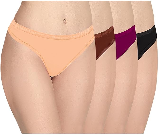 Stretchable Cotton Low Rise Thong Panty for Women No Panty Lines Under Fitted Outfits Bikini Plus Size Underwear Combo-image-17