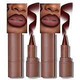 2-in-1 Gradient Lip Liner and Lipstick Lip Combo Set - Achieve Flawless Contour and Gradual Ombre Effect with Easy-to-Use Crayon Form and Cone Tip (2Pcs 07# Mulberry, 2 Count (Pack of 1))