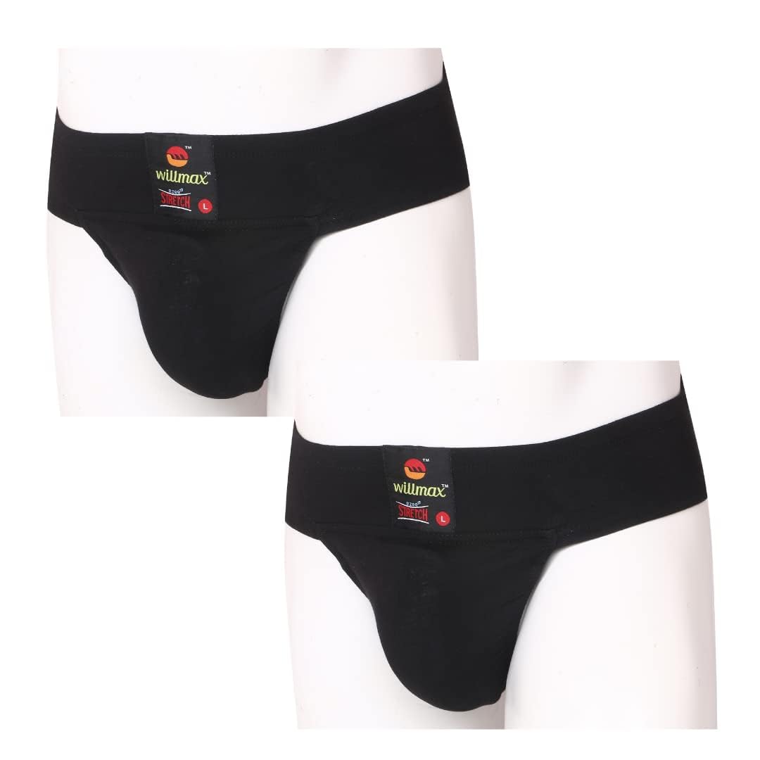 Ezee Stretch Cotton Gym Supporter (Pack of 2) – Back Covered Athletic Brief-image-2