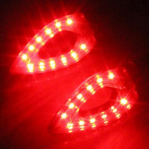 LABRIMP 2 Peças Luzes De Marcação Laterais De Sinal De Motocicleta Luzes Diurnas Luz De Nevoeiro De