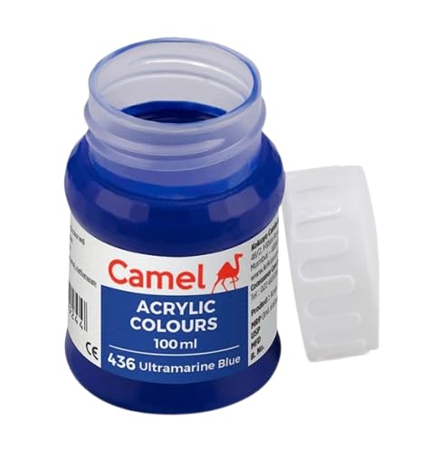 Image of Acrylic Colour 100ML - Versatile, Permanent, and Skin-Friendly Paint for Multiple Surfaces | (Blue 436)