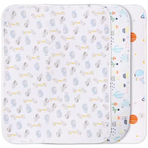 Baby Portable Changing Pad Changing Table Pads Pañal Changing Mat Liners 27.5X22 Pulgadas Reutilizables Lavables Impermeables Changing Pads para Baby 3 Pack