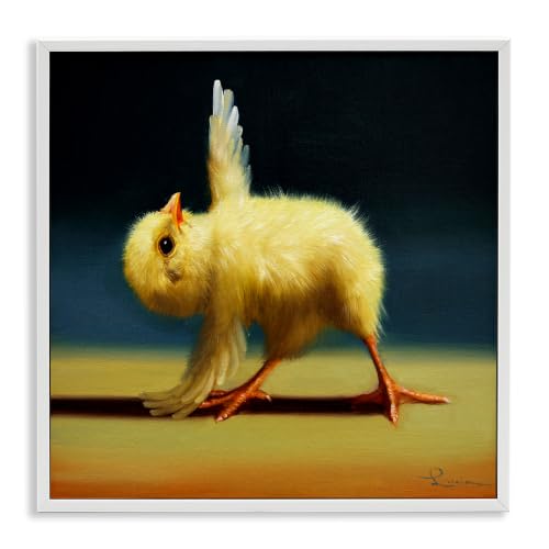 Yoga Chicks Triangle Pose Humor, 24 x 24 Inch Framed Giclée Print
