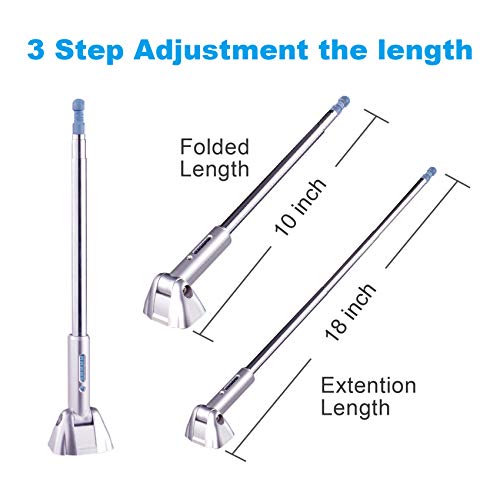 Car Safety Bumper Guard Corner Antenna Pole Parking Driving Assist Pole For New Drivers Adjustable Vehicle Protector For Measuring Distance To Prevent Scratches Collision Hypersonic - Pack Of 2 #TOP5