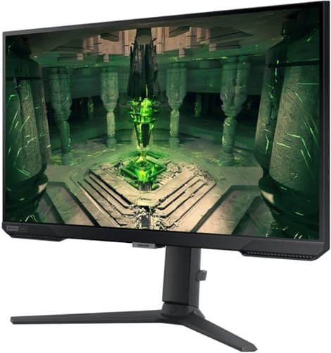 Image of Samsung 27 inch Odyssey G4 Series FHD Gaming Monitor, 240Hz, 1ms, G-Sync Compatible, AMD FreeSync Premium, Ultrawide Game View, HDR 10, HDMI, Black, with HDMI Cable