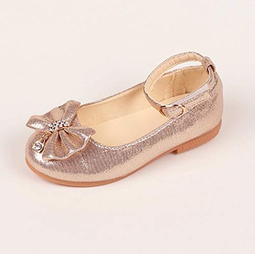Kids Dress Shoes-Mary Jane Shoes for Little Girls, Princess Wedding Party Flower Girl School Shoes Low Heel4