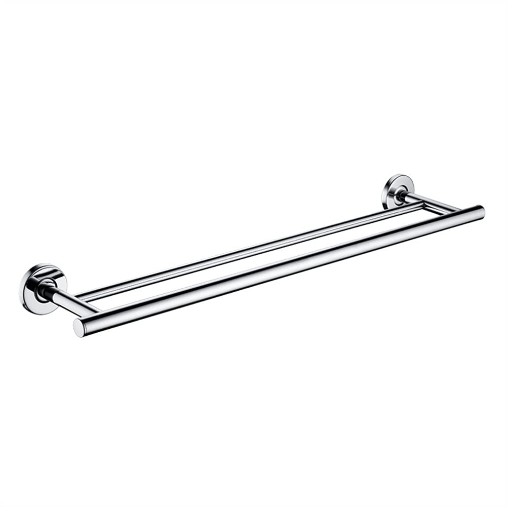 Porte-serviettes double en acier inoxydable de cuisine et salle de bain avec support mural