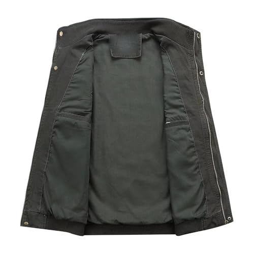 Chalecos de algodón para pesca y fotografía chaqueta sin mangas con cuello de hombre 3