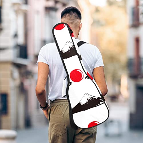 Housse de ukulélé japonaise avec motif soleil rouge Fuji Housse de transport pour ukulélé avec sangle réglable - Les Beatles, Paul McCartney, John Lennon, RIngo Starr, George Harrison Housse de ukulélé japonaise avec motif soleil rouge Fuji Housse de transport pour ukulélé avec sangle réglable – Image 6