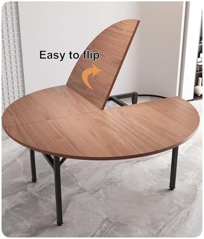 Foldable Round Table Top - Versatile for Signs, Kitchen, Dining, Coffee Tables - Space-Saving Design, Easy to Store, Perfect for Indoor & Outdoor Use