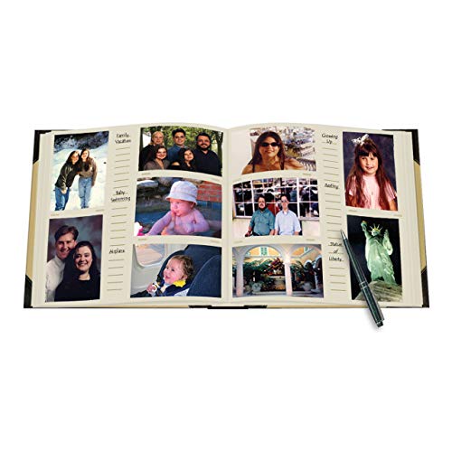 Pioneer Photo Albums 622500 High Capacity Photo Album, 500 Memo Pockets, Black and Beige