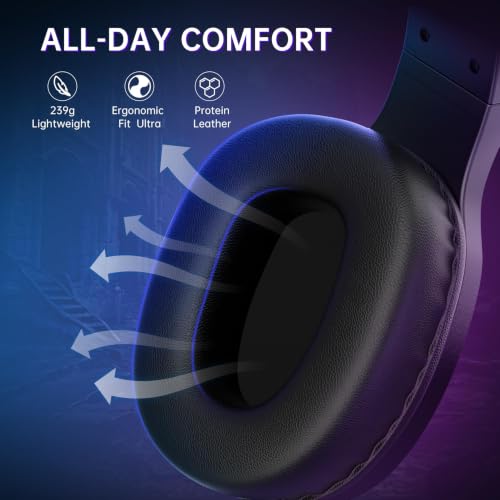 Image of AOC Wireless Gaming Headset for PS5, PS4, Nintendo Switch, PC- Black