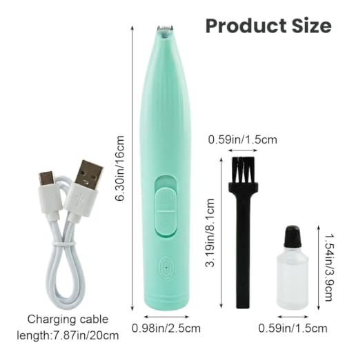 Image of Qpets Dog Trimmer for Grooming, Rechargeable LowNoise Mini for Paws, Face