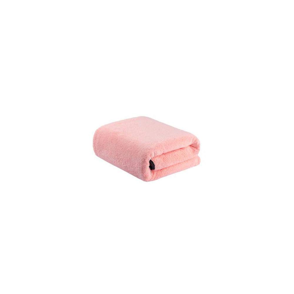Serviettes de bain épaissies haut de gamme en velours absorbant rose