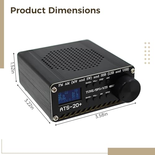 Receptor Estéreo Portátil Ats-20 Plus Radio Am Fm Onda Corta miniatura 4