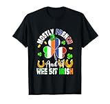Mostly French Funny Joke A Bit Irish Patrick's Day Parades T-Shirt